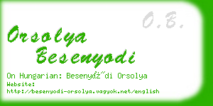 orsolya besenyodi business card